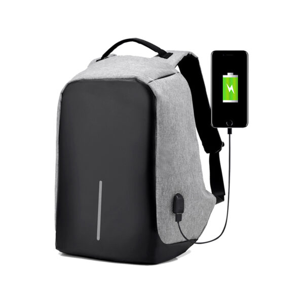 MOCHILA ANTI ROBO GRIS TX-113G ( TX-113 / TX113 / BACKPACK ) - Imagen 3
