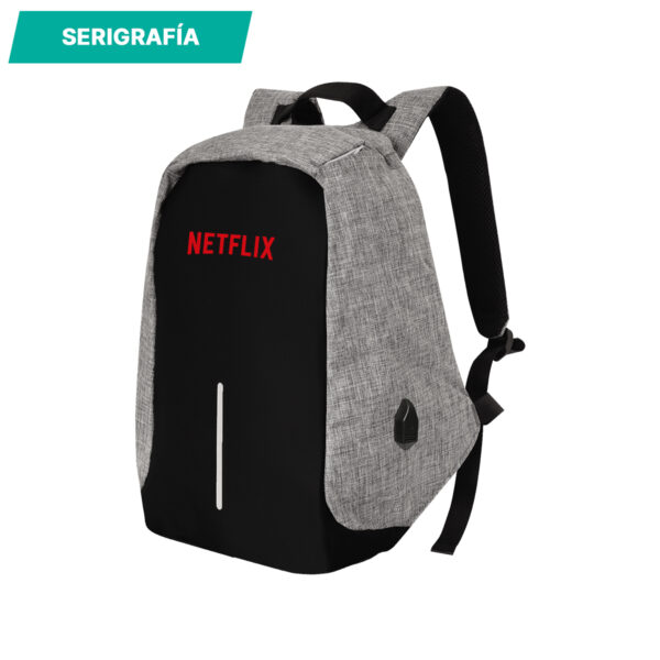 MOCHILA ANTI ROBO GRIS TX-113G ( TX-113 / TX113 / BACKPACK ) - Imagen 2
