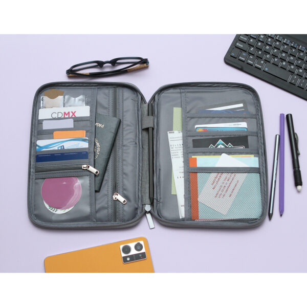PORTA DOCUMENTOS GODBY AZUL MARINO TX-139A ( TX-139 / TX139 / ACCESORIOS DE VIAJE ) - Imagen 2
