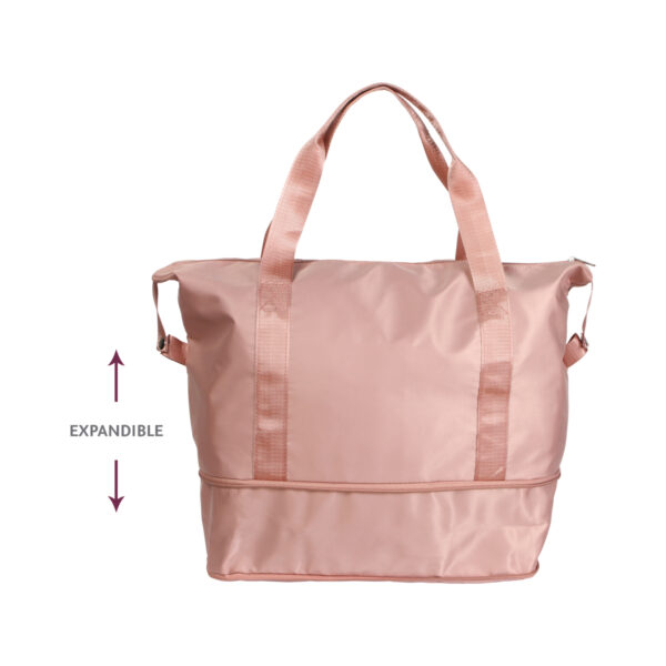 MALETA EXPANDIBLE ROSA CLARO TX-142RS ( TX-142 / TX142 / MALETAS DE MANO ) - Imagen 3