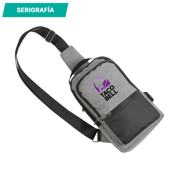 MOCHILA VIENG GRIS TX-161G ( TX-161 / TX161 / CROSSBODY ) - Imagen 2
