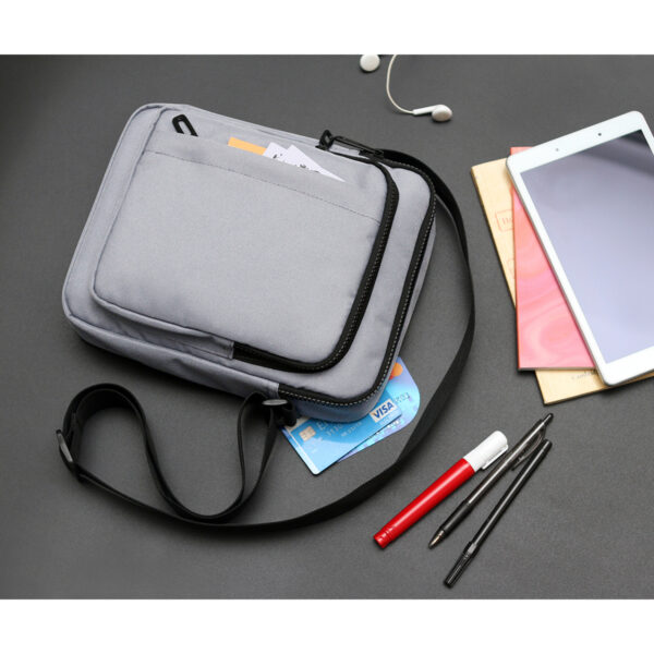 BOLSA DE RPET LOZZA GRIS TX-191G ( TX-191 / TX191 / CROSSBODY ) - Imagen 5