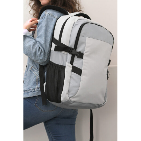 BACKPACK DURRES GRIS CLARO TX-193G ( TX-193 / TX193 / BACKPACK ) - Imagen 2