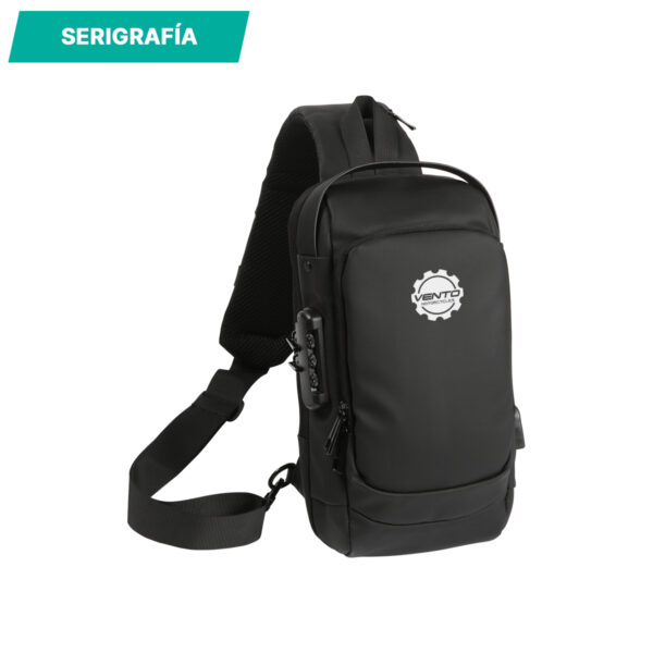 MOCHILA KITGUM NEGRO TX-201N ( TX-201 / TX201 / CROSSBODY ) - Imagen 3