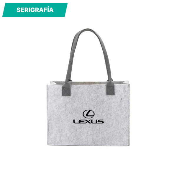 BOLSO KOLDA GRIS CLARO TX-205G ( TX-205 / TX205 / BOLSAS SHOPPER ) - Imagen 2