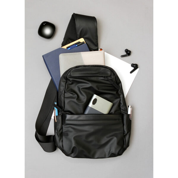 MOCHILA COLLE NEGRO TX-221N ( TX-221 / TX221 / CROSSBODY ) - Imagen 4