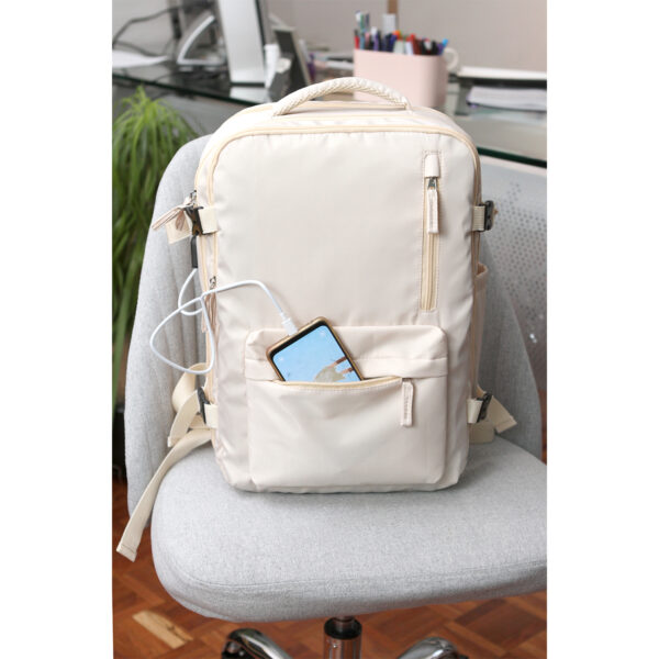 MOCHILA MARCEDDI GRIS CLARO TX-234G ( TX-234 / TX234 / BACKPACK ) - Imagen 5