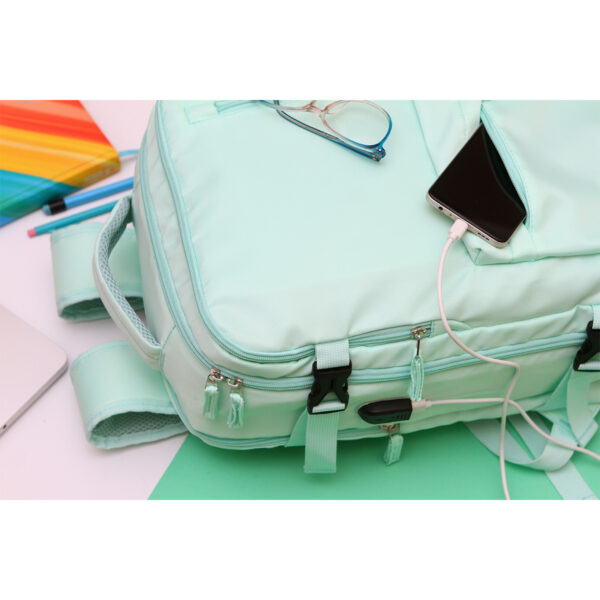 MOCHILA MARCEDDI GRIS CLARO TX-234G ( TX-234 / TX234 / BACKPACK ) - Imagen 2