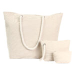 SET DE BOLSAS PRATS BEIGE TX-259BE ( TX-259 / TX259 / BOLSAS DE PLAYA )