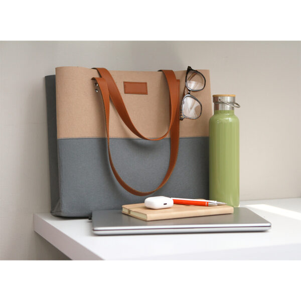 BOLSO LLORTS GRIS TX-262G ( TX-262 / TX262 / BOLSAS SHOPPER ) - Imagen 4