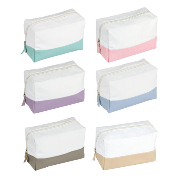 BOLSA TRIGORIA GRIS TX-296G ( TX-296 / TX296 / COSMETIQUERAS ) - Imagen 2