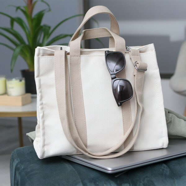 BOLSO DE MANO EIBING BEIGE TX-318BE ( TX-318 / TX318 / NECESER ) - Imagen 4