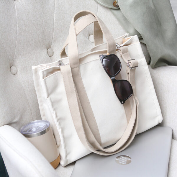 BOLSO DE MANO EIBING BEIGE TX-318BE ( TX-318 / TX318 / NECESER ) - Imagen 5