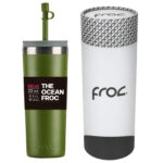 THE OCEAN TERMO FROC  (VERDE MILITAR / ACERO INOXIDABLE/ACERO INOX / THE-OCEAN / THEOCEAN)