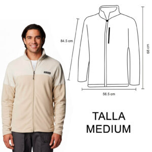 BASIN TRAIL FLEECE COLUMBIA (BEIGE-MEDIUM / POLIÉSTER / BASIN-TRAIL / BASINTRAIL)