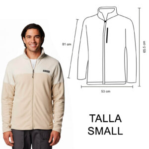 BASIN TRAIL FLEECE COLUMBIA (BEIGE-SMALL / POLIÉSTER / BASIN-TRAIL / BASINTRAIL)
