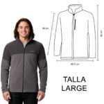 BASIN TRAIL FLEECE COLUMBIA  (GRIS-LARGE / POLIÉSTER / BASIN-TRAIL / BASINTRAIL)