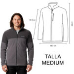BASIN TRAIL FLEECE COLUMBIA  (GRIS-MEDIUM / POLIÉSTER / BASIN-TRAIL / BASINTRAIL)