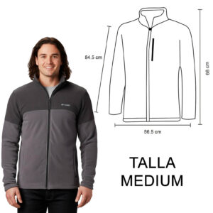 BASIN TRAIL FLEECE COLUMBIA (GRIS-MEDIUM / POLIÉSTER / BASIN-TRAIL / BASINTRAIL)