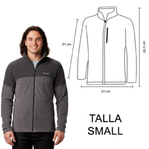 BASIN TRAIL FLEECE COLUMBIA (GRIS-SMALL / POLIÉSTER / BASIN-TRAIL / BASINTRAIL)