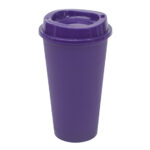 VASO CAFETERO DE PLÁSTICO 473 ML. ALDO A2750 MORADO (PLÁSTICO PP / A2750.29 /  ARTICULOS PROMOCIONALES)
