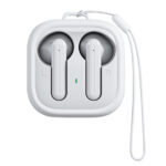 AUDÍFONOS INALÁMBRICOS CON ESTUCHE DE CARGA Y FUNDA DE SILICÓN KAWAI A2829 BLANCO (PLÁSTICO ABS / SILICÓN / A2829.01 /  ARTICULOS PROMOCIONALES)