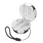 AUDÍFONOS INALÁMBRICOS CON ESTUCHE DE BALÓN DE SOCCER GOAL A2830 BLANCO (PLÁSTICO ABS / A2830.01 /  ARTICULOS PROMOCIONALES)