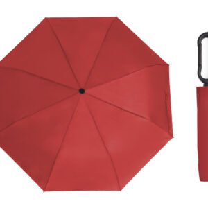 PARAGUAS CON MANGO DE GANCHO GEORGIE A2991 ROJO (POLIÉSTER / A2991.04 /  ARTICULOS PROMOCIONALES)