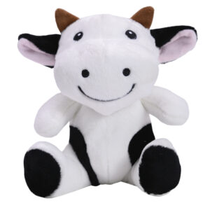 MUÑECO DE PELUCHE VACA ADELINA A3091 BLANCO (POLIESTER / A3091.01 /  ARTICULOS PROMOCIONALES)