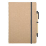 LIBRETA ECOLOGICA C/BOLIGRAFO AULEX A3095 NEGRO (CARTÓN / A3095.02 /  ARTICULOS PROMOCIONALES)