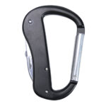 GANCHO MULTIFUNCIÓN JERRY A3098 NEGRO (ALUMINIO / ACERO INOXIDABLE / A3098.02 /  ARTICULOS PROMOCIONALES)