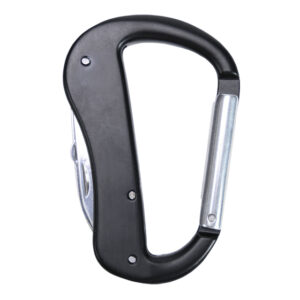 GANCHO MULTIFUNCIÓN JERRY A3098 NEGRO (ALUMINIO / ACERO INOXIDABLE / A3098.02 /  ARTICULOS PROMOCIONALES)