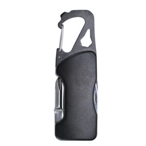 GANCHO MULTIFUNCIÓN CON LUZ LED JACKSON A3099 NEGRO (ALUMINIO / ACERO INOXIDABLE / A3099.02 /  ARTICULOS PROMOCIONALES)