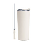 TERMO DE ACERO INOXIDABLE DE 600 ML. DINO A3105 BLANCO (ACERO INOXIDABLE / A3105.01 /  ARTICULOS PROMOCIONALES)