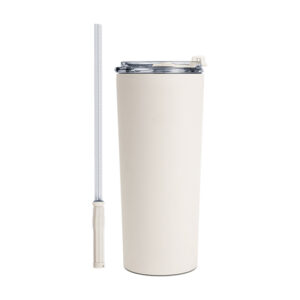 TERMO DE ACERO INOXIDABLE DE 600 ML. DINO A3105 BLANCO (ACERO INOXIDABLE / A3105.01 /  ARTICULOS PROMOCIONALES)