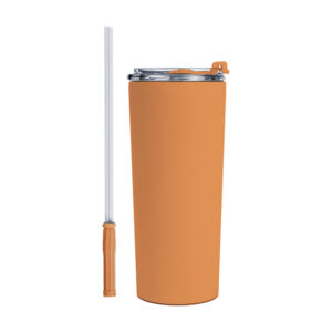 TERMO DE ACERO INOXIDABLE DE 600 ML. DINO A3105 NARANJA (ACERO INOXIDABLE / A3105.03 /  ARTICULOS PROMOCIONALES)