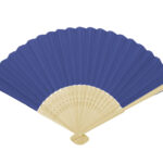 ABANICO PLEGABLE DE BAMBÚ LOCOMIA A3107 AZUL (BAMBU / PAPEL / A3107.09 /  ARTICULOS PROMOCIONALES)