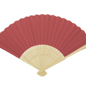 ABANICO PLEGABLE DE BAMBÚ LOCOMIA A3107 ROJO (BAMBU / PAPEL / A3107.04 /  ARTICULOS PROMOCIONALES)