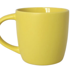 TAZA BICOLOR MATE 11 OZ LUCOLOR A3112 AMARILLO (CERÁMICA / A3112.07 /  ARTICULOS PROMOCIONALES)