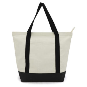 BOLSA DE POLI ALGODÓN TULUM A3115 NEGRO (ALGODÓN / POLIKRAFT / A3115.02 /  ARTICULOS PROMOCIONALES)