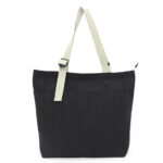 BOLSA DE POLIÉSTER CON ASAS DE ALGODÓN OLIVO A3116 NEGRO (POLIÉSTER / ALGODÓN / A3116.02 /  ARTICULOS PROMOCIONALES)