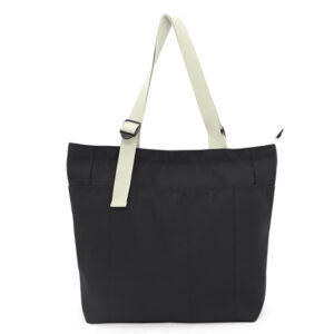 BOLSA DE POLIÉSTER CON ASAS DE ALGODÓN OLIVO A3116 NEGRO (POLIÉSTER / ALGODÓN / A3116.02 /  ARTICULOS PROMOCIONALES)