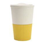 VASO DE FIBRA DE TRIGO CAP. 380 ML. COFFY A3120 AMARILLO (FIBRA DE TRIGO / A3120.07 /  ARTICULOS PROMOCIONALES)