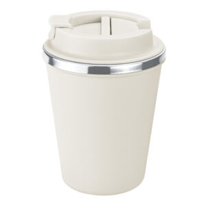 TERMO DE 350 ML.VANILLA A3124 BLANCO (EXTERIOR: PLÁSTICO / INTERIOR: ACERO INOXIDABLE / A3124.01 /  ARTICULOS PROMOCIONALES)