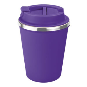 TERMO DE 350 ML. VANILLA A3124 MORADO (EXTERIOR: PLÁSTICO / INTERIOR: ACERO INOXIDABLE / A3124.29 /  ARTICULOS PROMOCIONALES)