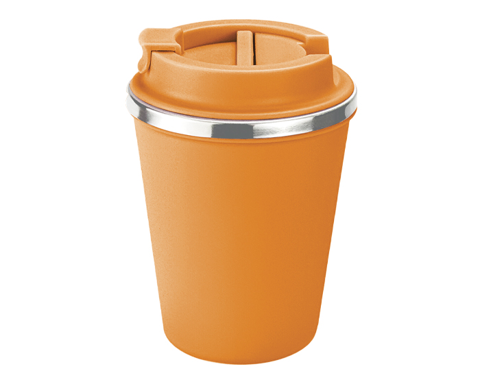 TERMO DE 350 ML. VANILLA A3124 NARANJA (EXTERIOR: PLÁSTICO / INTERIOR: ACERO INOXIDABLE / A3124.03 / ARTICULOS PROMOCIONALES)