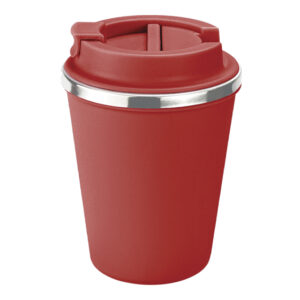 TERMO DE 350 ML. VANILLA A3124 ROJO (EXTERIOR: PLÁSTICO / INTERIOR: ACERO INOXIDABLE / A3124.04 /  ARTICULOS PROMOCIONALES)