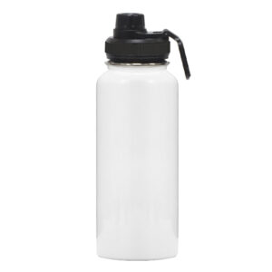 TERMO DE ACERO INOXIDABLE DE SUBLIMACIÓN 1,200 ML. SUBLI MEGA KYLO A3127 BLANCO (ACERO INOXIDABLE / A3127.01 /  ARTICULOS PROMOCIONALES)