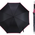 PARAGUAS DE APERTURA AUTOMÁTICA 8 GAJOS ANNY A3129 ROSA (PONGEE / A3129.05 /  ARTICULOS PROMOCIONALES)