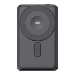 BATERÍA INALÁMBRICA 3 EN 1 CON SOPORTE CAP. 5,000 MAH MAGNETIC A3140 NEGRO (PLÁSTICO ABS / A3140.02 /  ARTICULOS PROMOCIONALES)